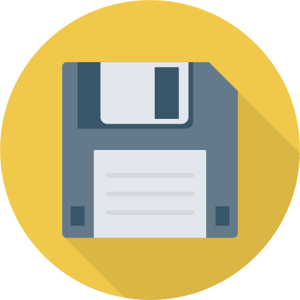 icon of a floppy disk