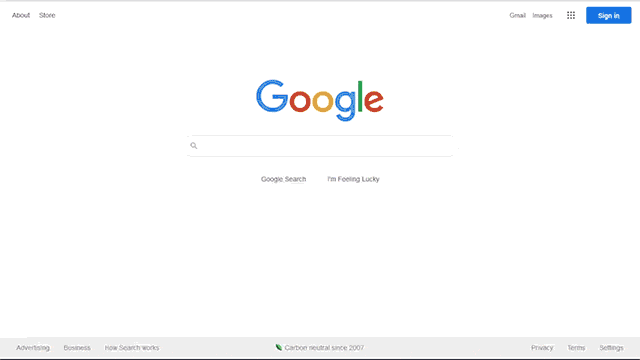 Gif animation of Google SERP features including showtimes, flights and news