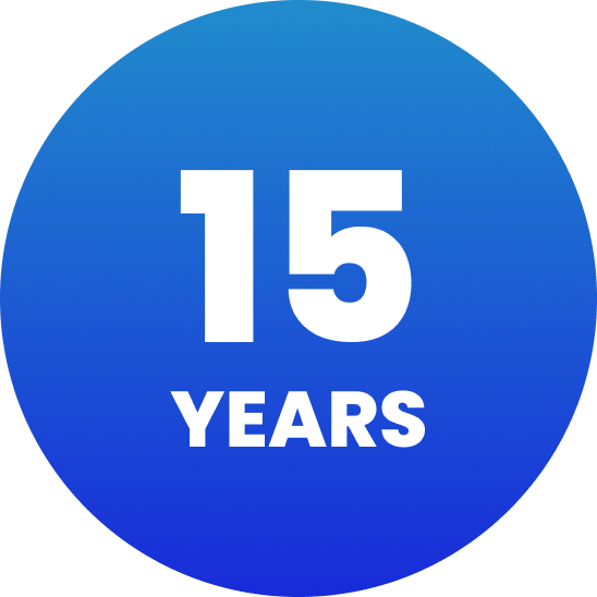 15 Years badge